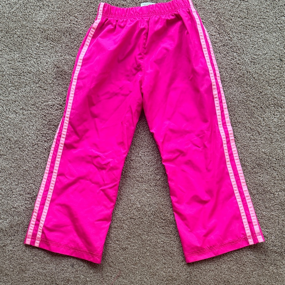 Adidas Kids Bright Pink Warm Up Pants - Picture 4 of 4